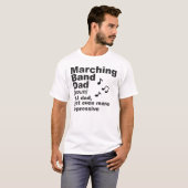 Marching Band Papa Definition Tshirt (Voorkant volledig)