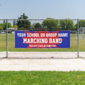 Marching Band Parade Banner met rode stervervormin (Insitu)