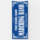 Marching Band Parade Swirls Stars any color Spandoek (Verticaal)