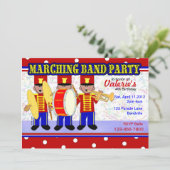 Marching Band Party Kaart (Staand voorkant)