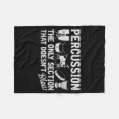 Marching Band Percussion For Percussionist Drummer Fleece Deken (Voorkant (Horizontaal))