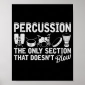 Marching Band Percussion For Percussionist Drummer Poster (Voorkant)