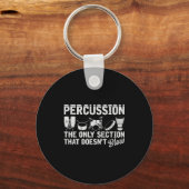 Marching Band Percussion For Percussionist Drummer Sleutelhanger (Voorkant)
