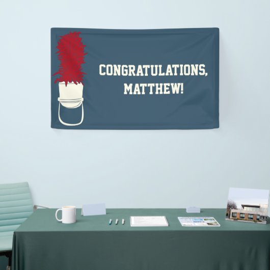 Marching Band Pet met Feathers Custom Bericht Spandoek (Beurs)