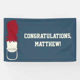 Marching Band Pet met Feathers Custom Bericht Spandoek