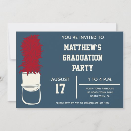 Marching Band Pet met Feathers Custom Party Kaart (Voorkant)