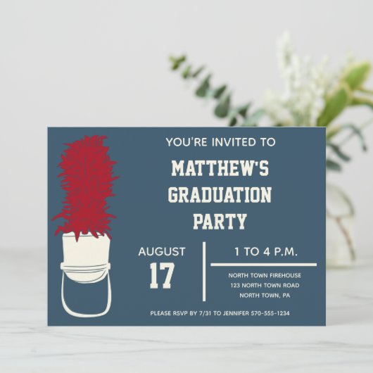 Marching Band Pet met Feathers Custom Party Kaart (Staand voorkant)