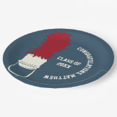 Marching Band Pet met Feathers Custom Party Papieren Bordje (Gekanteld)