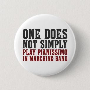Marching Band Pianissimo Ronde Button 5,7 Cm