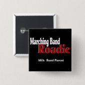 Marching Band Roadie Vierkante Button 5,1 Cm (Voorkant /achterkant)