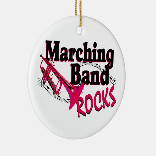 Marching Band Rocks Keramisch Ornament (Rechts)
