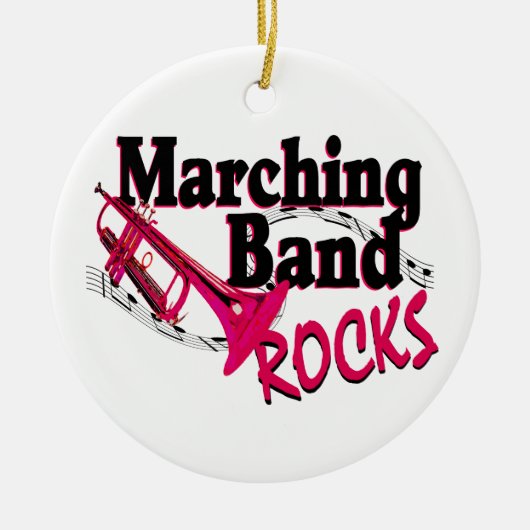 Marching Band Rocks Keramisch Ornament (Voorkant)
