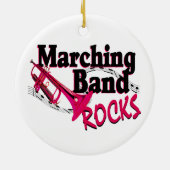 Marching Band Rocks Keramisch Ornament (Achterkant)