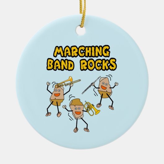 Marching Band Rocks Keramisch Ornament (Voorkant)
