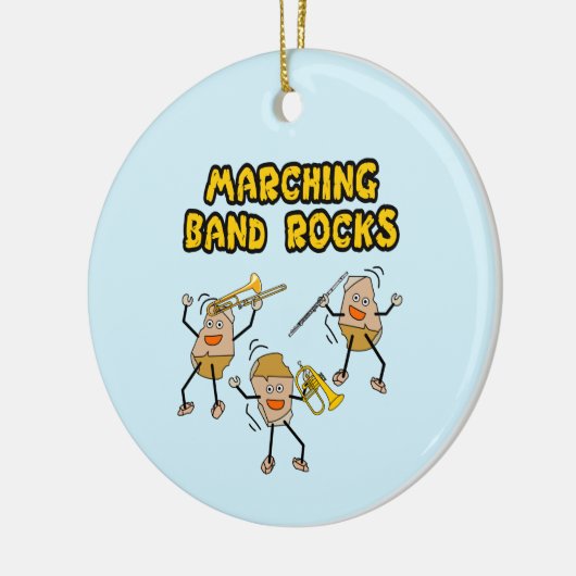 Marching Band Rocks Keramisch Ornament (Links)
