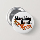 Marching Band Rocks Ronde Button 5,7 Cm (Voorkant /achterkant)