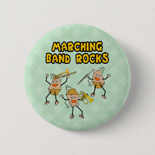 Marching Band Rocks Ronde Button 5,7 Cm