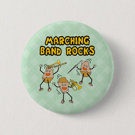 Marching Band Rocks Ronde Button 5,7 Cm (Voorkant)