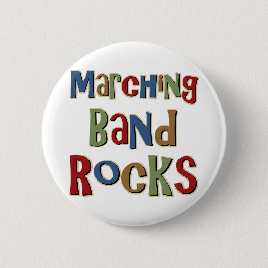 Marching Band Rocks Ronde Button 5,7 Cm (Voorkant)