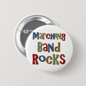 Marching Band Rocks Ronde Button 5,7 Cm (Voorkant /achterkant)