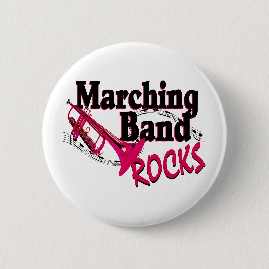 Marching Band Rocks Ronde Button 5,7 Cm (Voorkant)