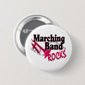Marching Band Rocks Ronde Button 5,7 Cm (Voorkant /achterkant)