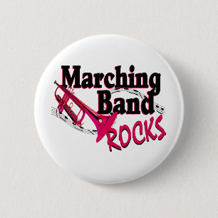 Marching Band Rocks Ronde Button 5,7 Cm
