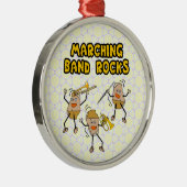 Marching Band Rocks Sleutelhanger Metalen Ornament (Rechts)