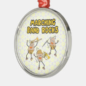 Marching Band Rocks Sleutelhanger Metalen Ornament (Links)
