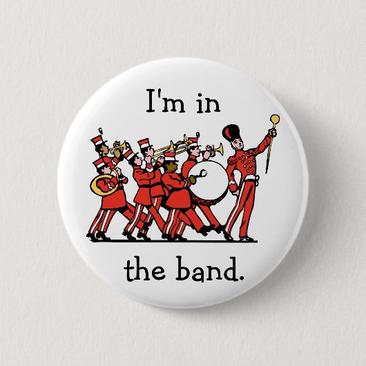 Marching Band Ronde Button 5,7 Cm (Voorkant)