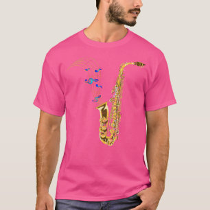 Marching Band Saxofonist Gift Jazz Muziek Saxophon T-shirt