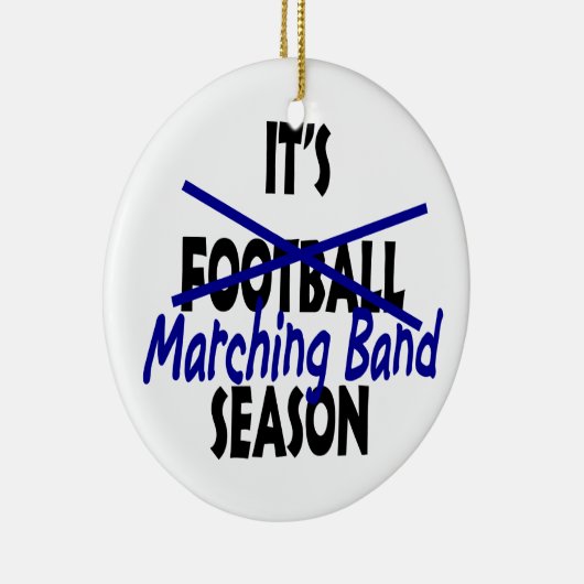 Marching Band Seizoensfoto Keramisch Ornament (Rechts)