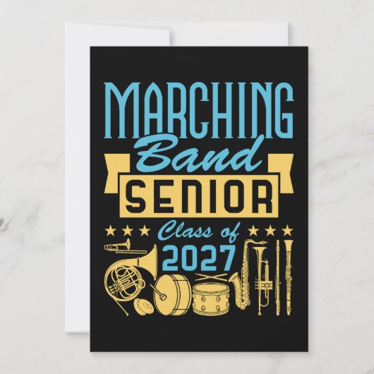 Marching Band Senior 2027 Kaart (Voorkant)