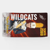 Marching Band Senior Class Custom Sports Photo Spandoek (Horizontaal)