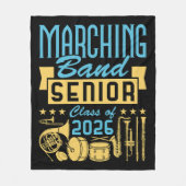Marching Band Senior Class of 2026 Fleece Deken (Voorkant)