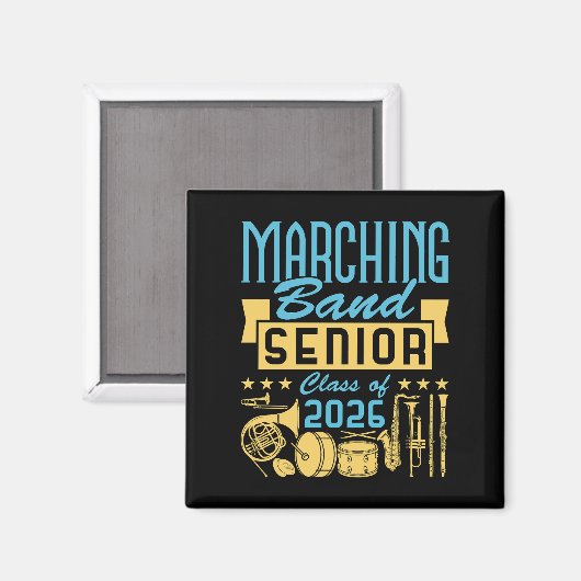 Marching Band Senior Class of 2026 Magneet (Voorkant / Achterkant)