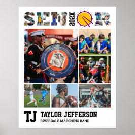 Marching Band Senior Sport Team Fotocollage Poster