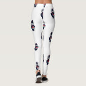 Marching Band Slagdrum Navyblauw Rood Leggings (Achterkant)