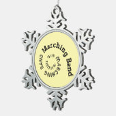 Marching Band Spiraal Tin Sneeuwvlok Ornament (Rechts)