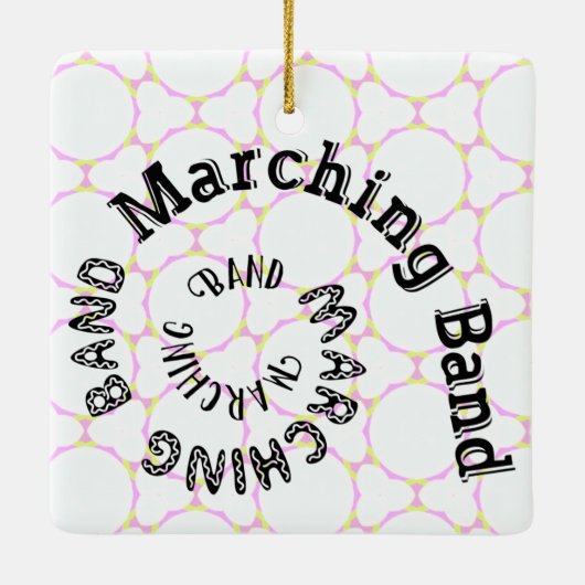 Marching Band Spiral Keramisch Ornament (Achterkant)