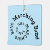 Marching Band Spiral Keramisch Ornament (Links)