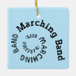 Marching Band Spiral Keramisch Ornament