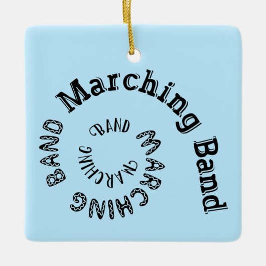 Marching Band Spiral Keramisch Ornament (Voorkant)