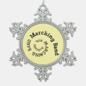 Marching Band Spiral Tin Sneeuwvlok Ornament (Voorkant)
