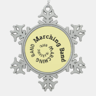 Marching Band Spiral Tin Sneeuwvlok Ornament