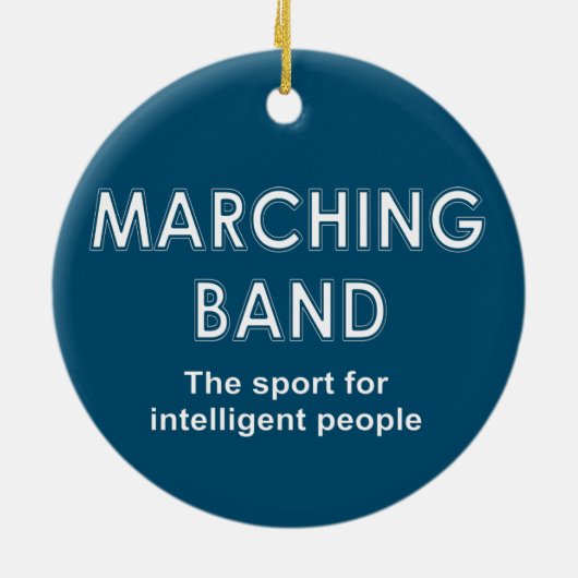 Marching Band Sport Keramisch Ornament (Achterkant)