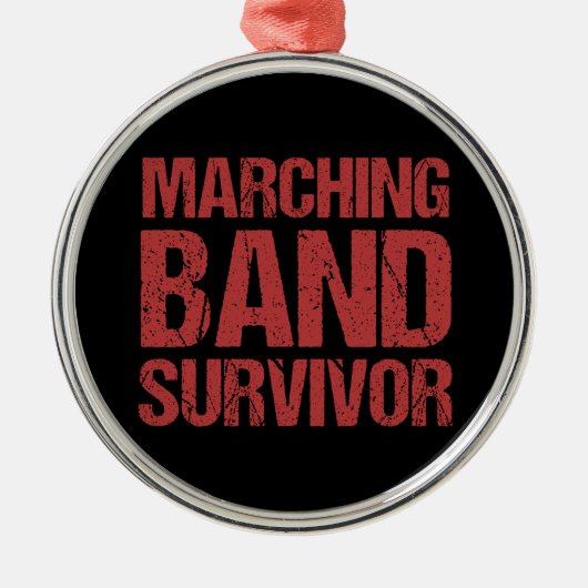 Marching Band Survivor Metalen Ornament (Voorkant)