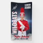 Marching Band Team Sports Photo Senior Night Spandoek (Verticaal)