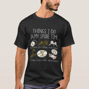 Marching Band Trombone Gift Mannen Jazz Muziek T-shirt