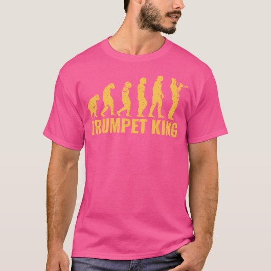 Marching Band Trompet King T-shirt (Voorkant)